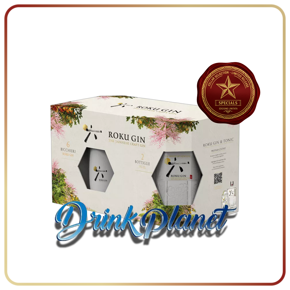 Gift Box 2 Roku Gin + 6 Glass