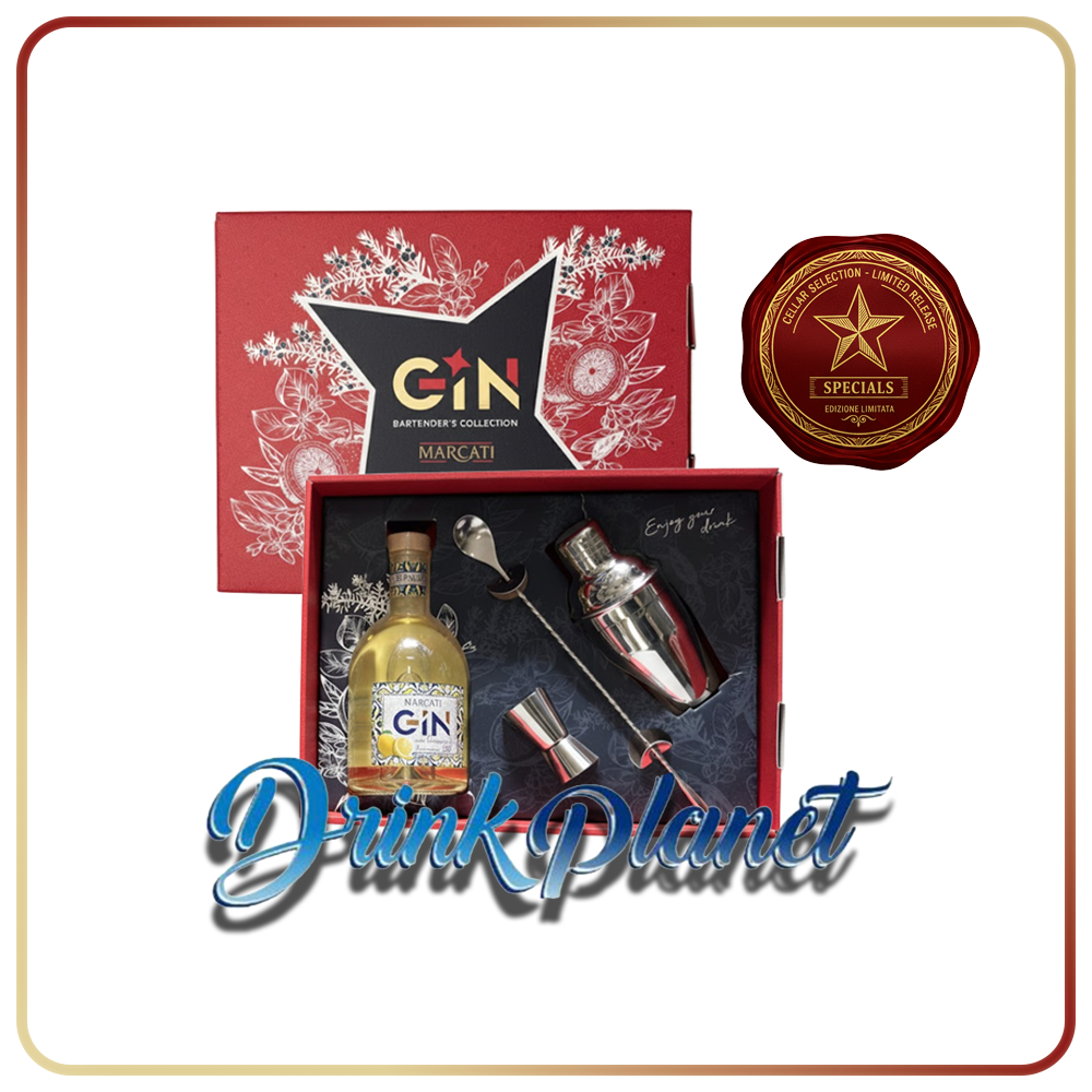 Gift Box Marcati Limone Gin Bartender's Collection Gin
