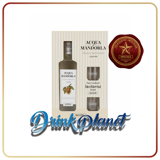 Gift Box Nardini Acqua di Mandorla Liquore + 2 Glass