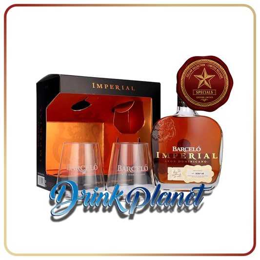 Gift Box Barcelò Imperial Rum + 2 Glass