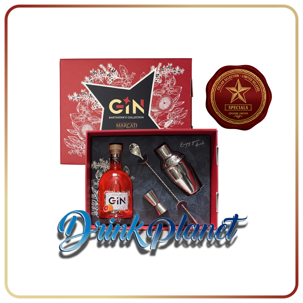 Gift Box Marcati Arancia Gin Bartender's Collection Gin